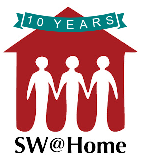 SW At home square logo with banner